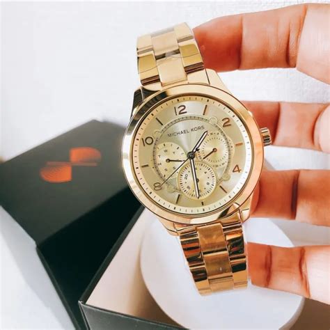 mk6588 michael kors|Michael Kors Runway Gold Dial Ladies Watch MK6588.